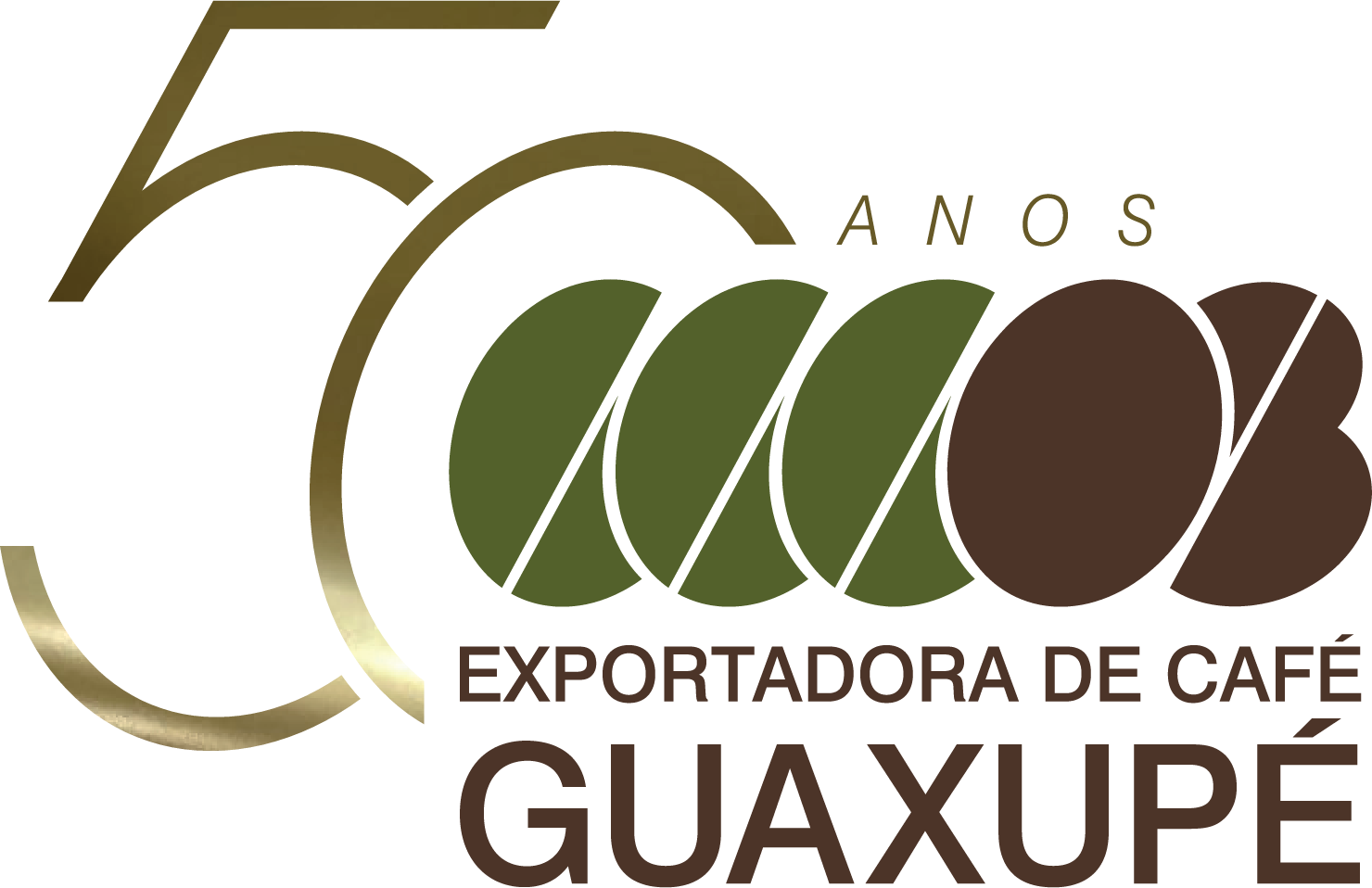 Logo 50 aniversario Exportadora de Café Guaxupe