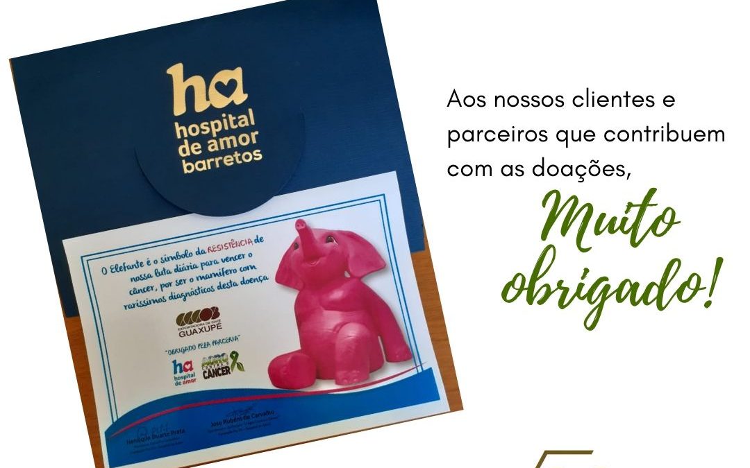 Cartão de agradecimento pela parceria