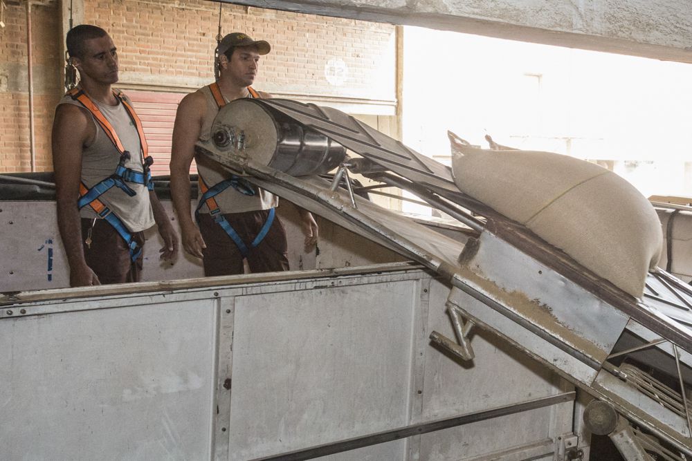 warehouse workers Guaxupe Brazil